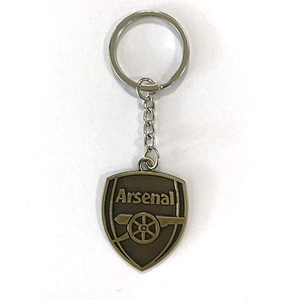 Antique Copper Football Team Keychains Metal Keychain Football Club