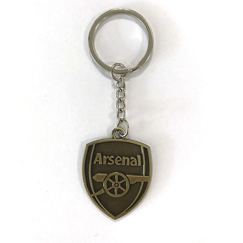 Antique Copper Football Team Keychains Metal Keychain Football Club