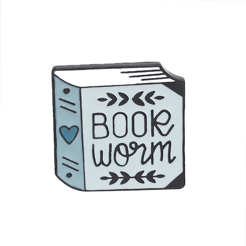 Book Soft Enamel Lapel Accessories Pin for Clothes