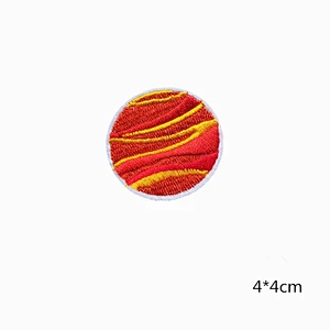 Wholesale In Stock No Minimum Embroidered Planet Badge Embroidery Space Iron On Patches