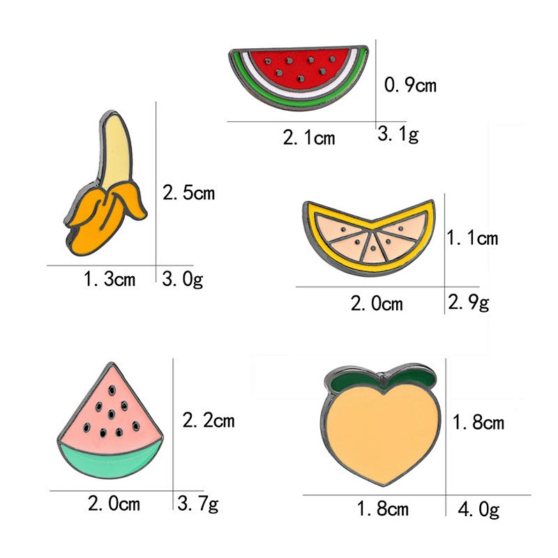 Factory Wholesale In Stock Gift Fruit Lapel Pins Fruit Banana Pin