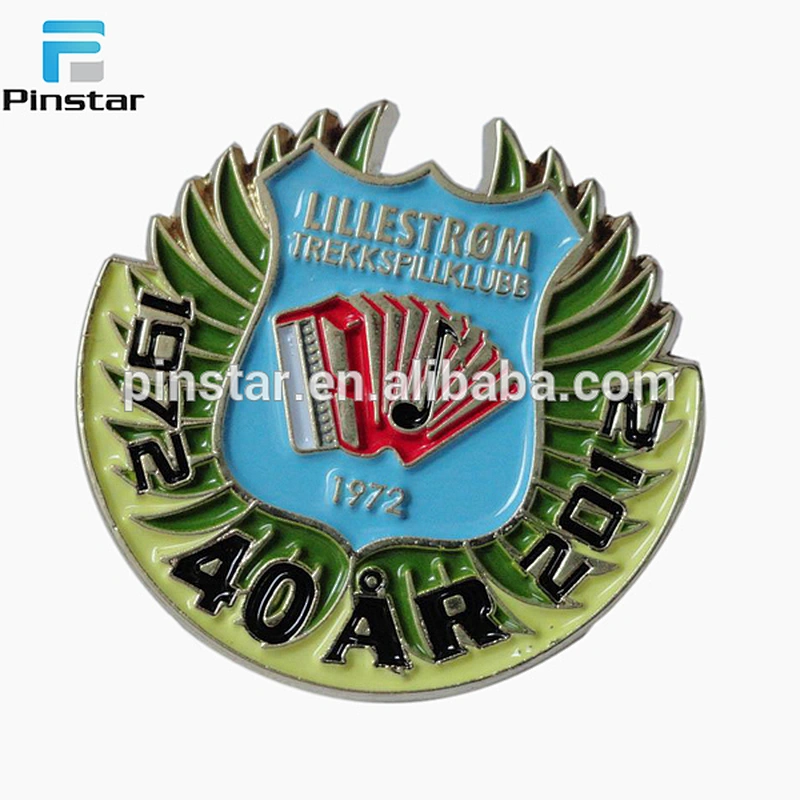 Enamel Lapel pin badge custom hinged lapel pin