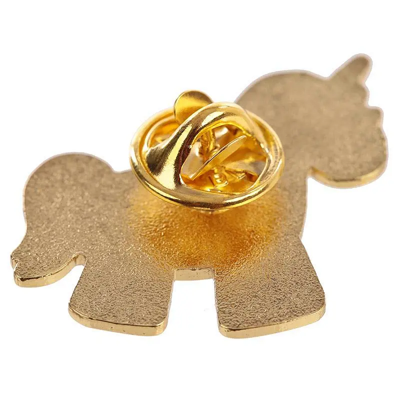 wholesale custom unicorn enamel metal lapel pin badge