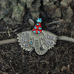zinc alloy elephant custom metal soft enamel pins