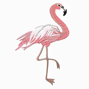 wholesale cheap fashion flamingos embroidered patch