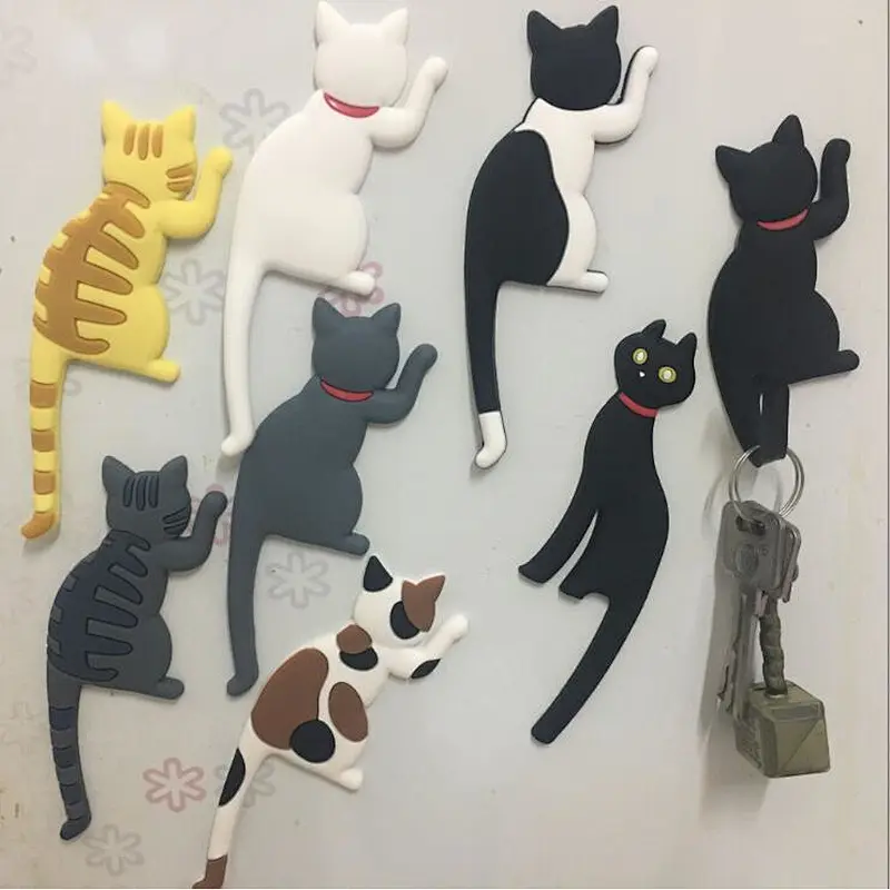 3d cats souvenir blank custom pvc magnet fridge magnet