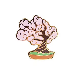 custom nice cartoon metal soft enamel badge lapel pin