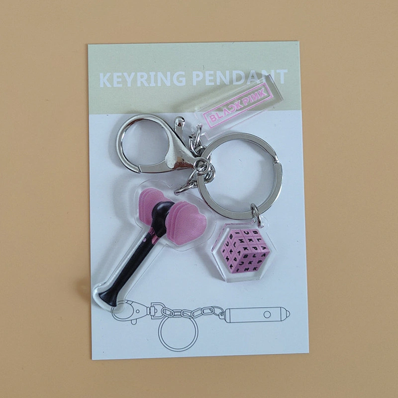 Factory Making Customized Photo Souvenir Gift Charm Keychains Blackpink Kpop Acrylic Keychain