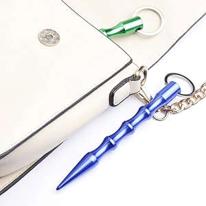 women tool portable products aluminum alloy Anti-Wolf self defense key chain keychain