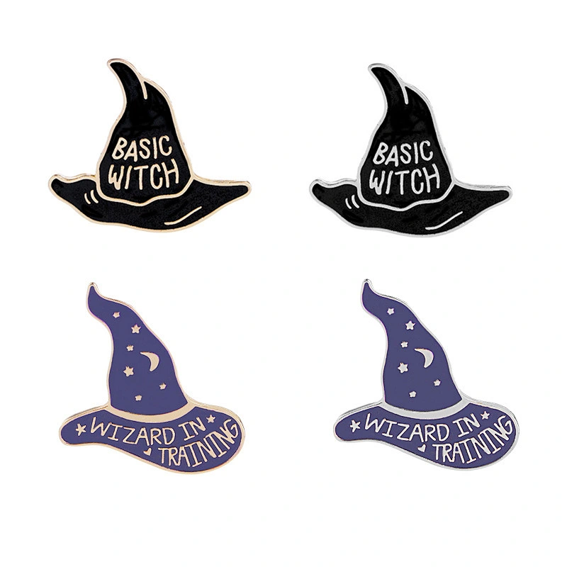 Nice custom magic hat cheap bulk enamel lapel pin