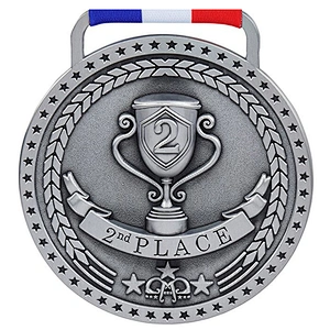 cheap metal blank ribbon hanger Gold Silver Bronze Sports Medals Custom Medal