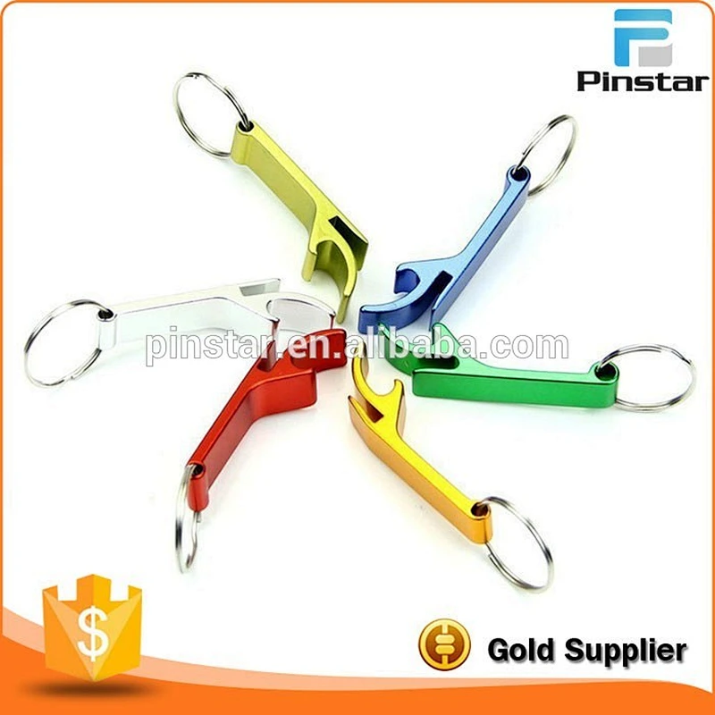 Wholesale promotional products colorful beer bottle opener key chain