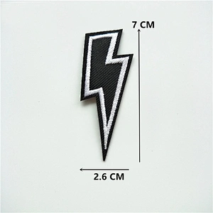 wholesale cheap fashion embroidered black and white patch