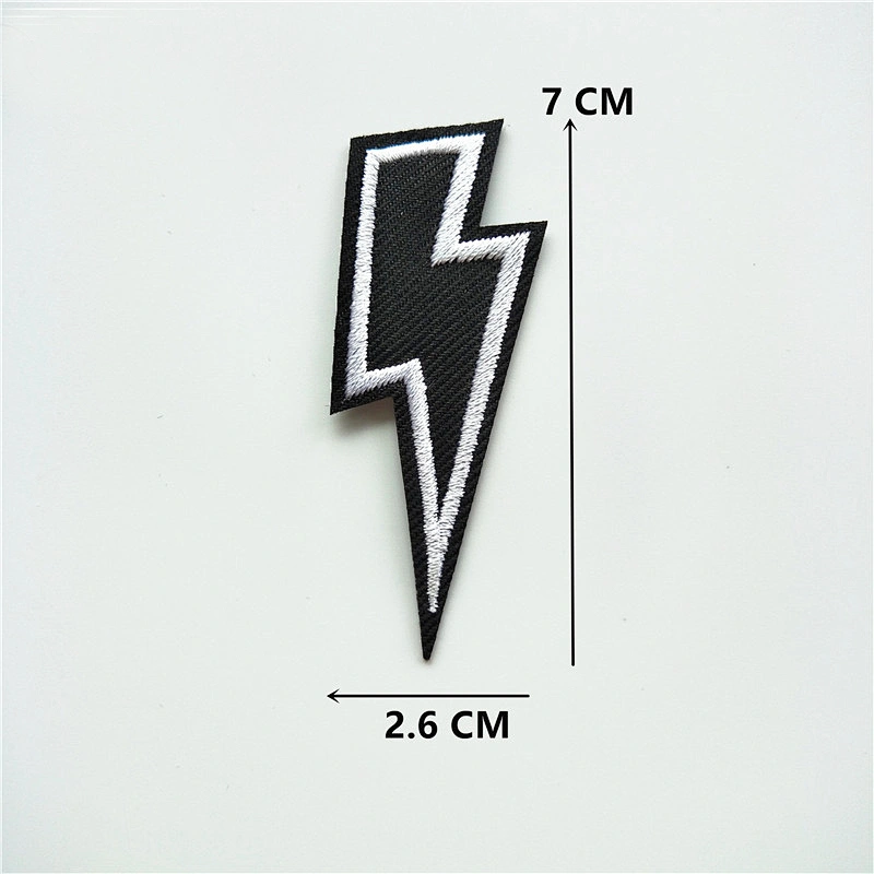 wholesale cheap fashion embroidered black and white patch