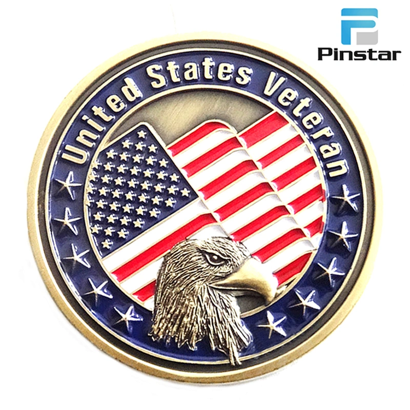 Wholesale Antique Copper Challenge Coins Custom Logo Souvenir Metal Coin