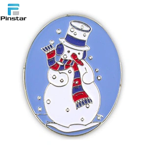 Promotional Christmas tree Christmas wreath with bell pin brooch