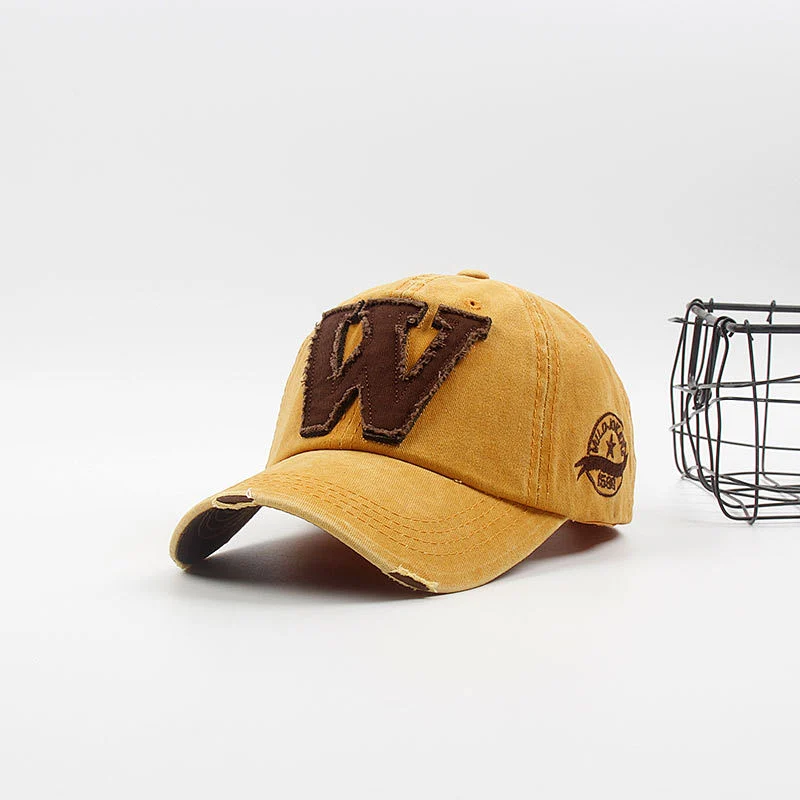 High Quality Custom Logo Jean Material 6 Panel Baseball Cap Hats