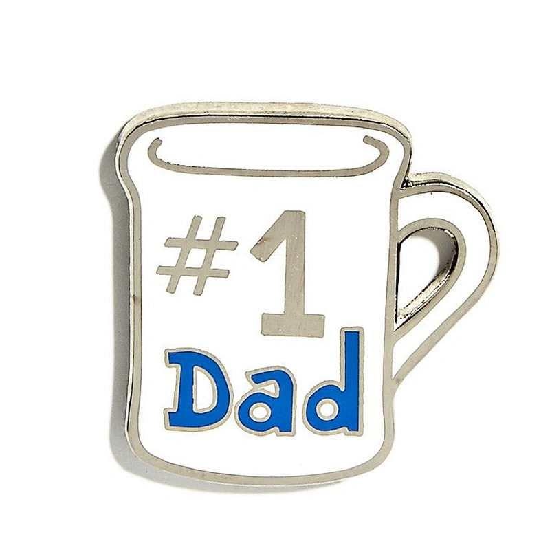 Unique Enamel Coffee Mug Cup Button Lapel Pin Manufacturers China
