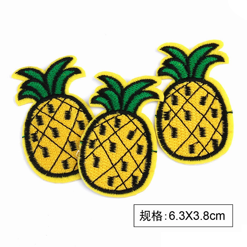 Wholesale In Stock DIY Fruit Embroidery Iron On Patches Custom Palm Tree Patch