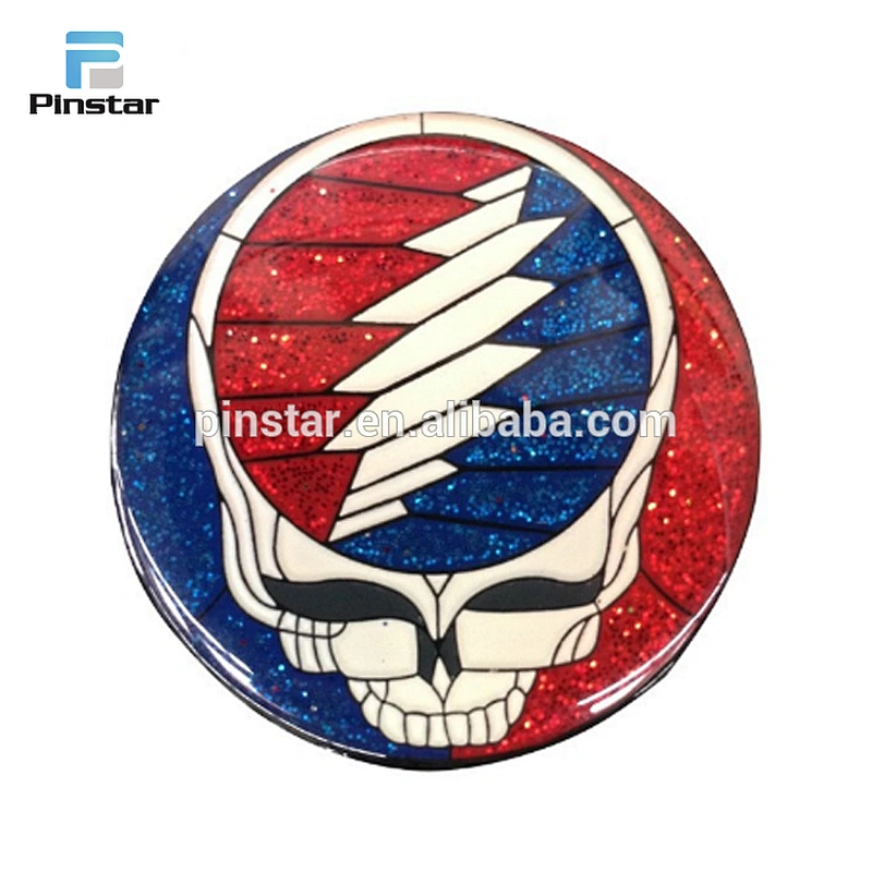 Wholesale custom metal soft enamel grateful dead lapel pin making supplies