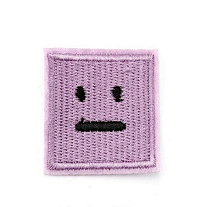 Customized robot square shape embroidery patch for Jacket
