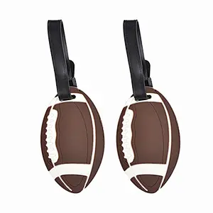 Custom PVC Travel basketball football shape Luggage Tag