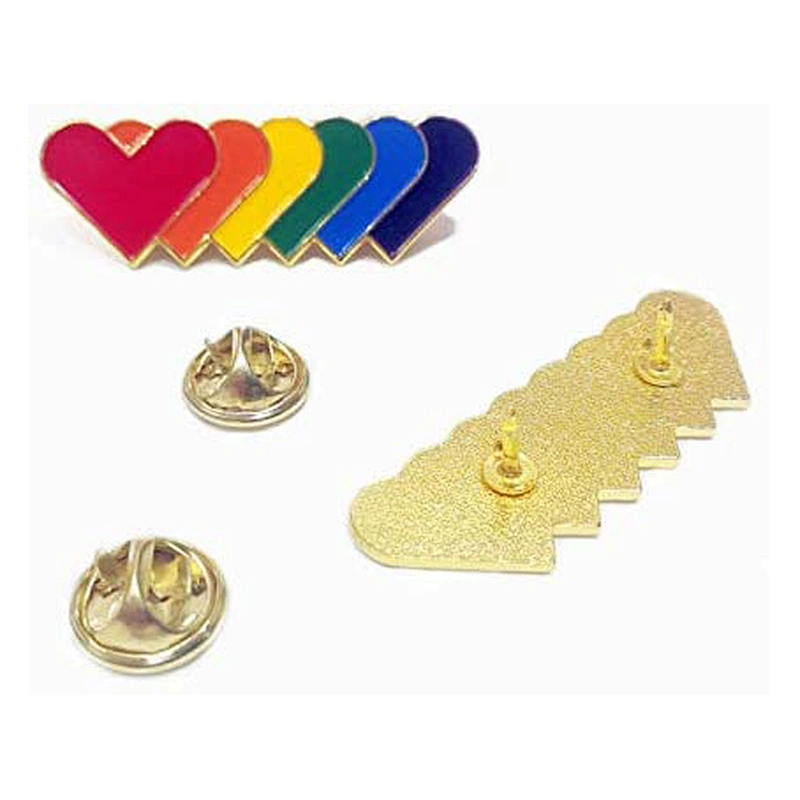 Gay Pride Lapel Pin Rainbow Pin Enamel Brooch LGBTQ Flag Accessory