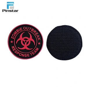 Various styles no minimum custom medical red cross symbol pvc patches