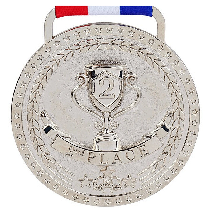 cheap metal blank ribbon hanger Gold Silver Bronze Sports Medals Custom Medal