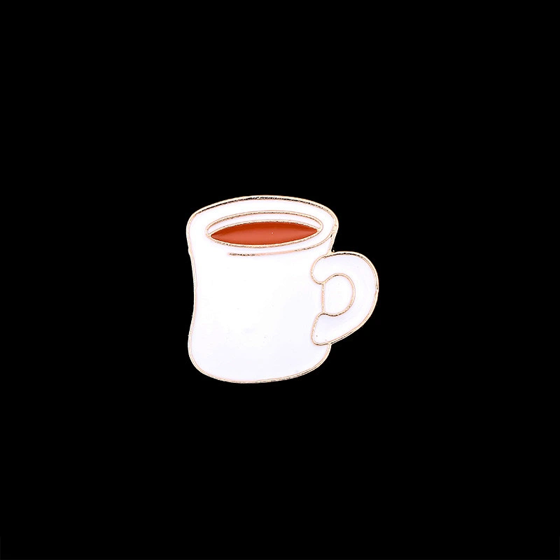 Custom Coffee Cup Coffee Bean Enamel Lapel Pin
