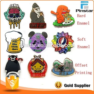 Factory Wholesale Custom Design Metal Pin Badge Glitter Emoji Poo Enamel Lapel Pin