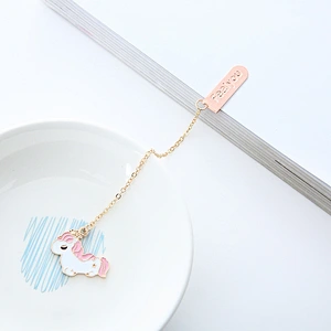 Cute Custom Unicorn Animal Metal Bookmark