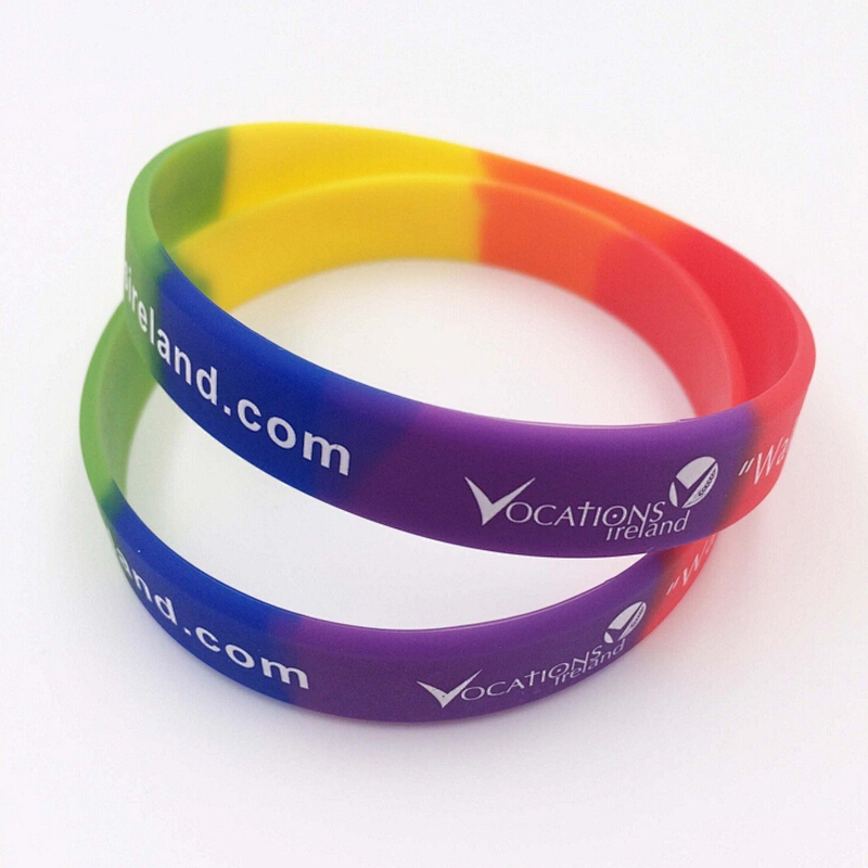 Colorful Eco-Friendly Rubber Custom Made Cheap Bracelet Silicone