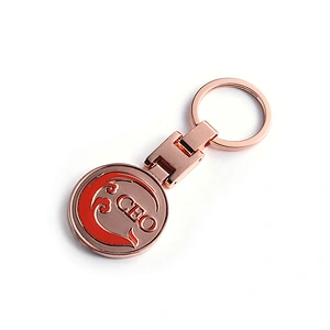 Cute dinosaur girl custom metal keychain with keyring