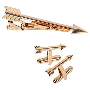 Wholesale Gold silver arrow Custom Sets Best Selling Tie Clips