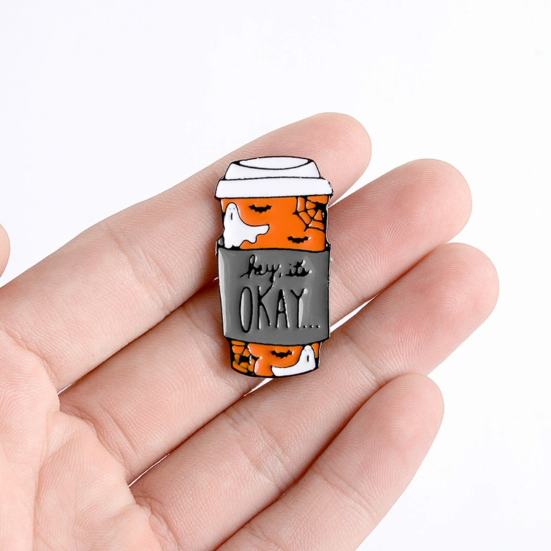 Custom Soft Enamel Halloween Lapel Pin with Rubber Backing