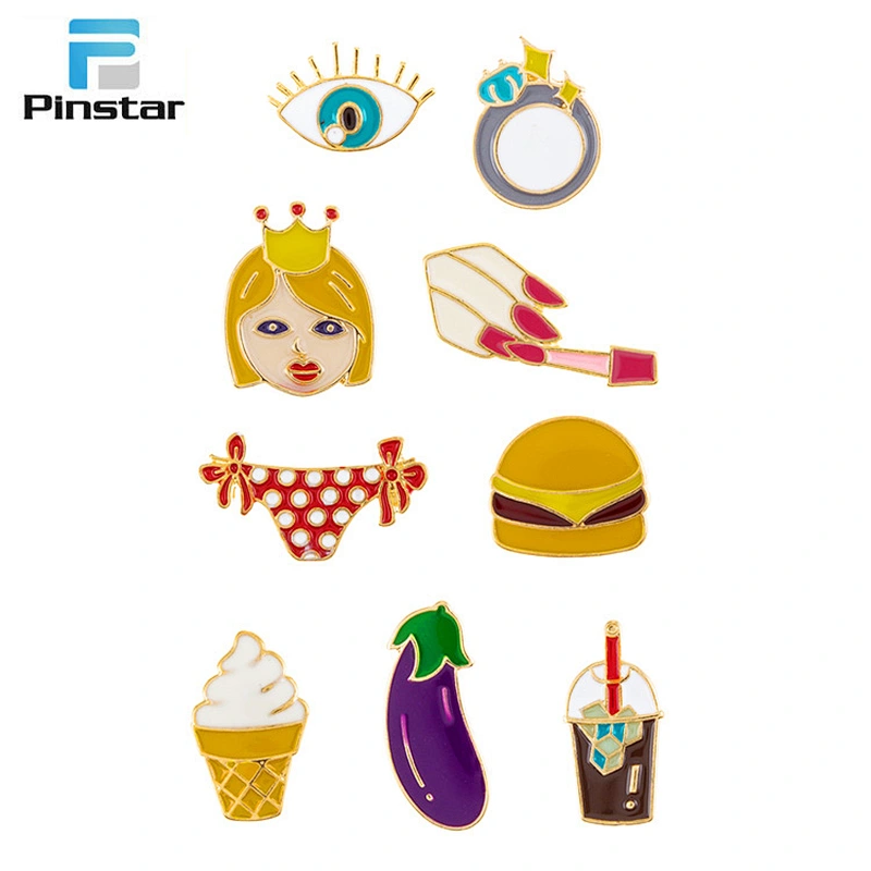 Factory direct selling customized kids soft enamel metal lapel pins