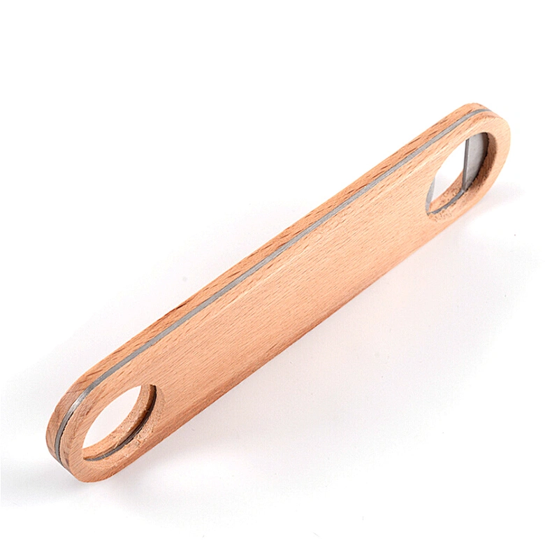 design your own customized blank wood handle wooden beer bottle opener openers