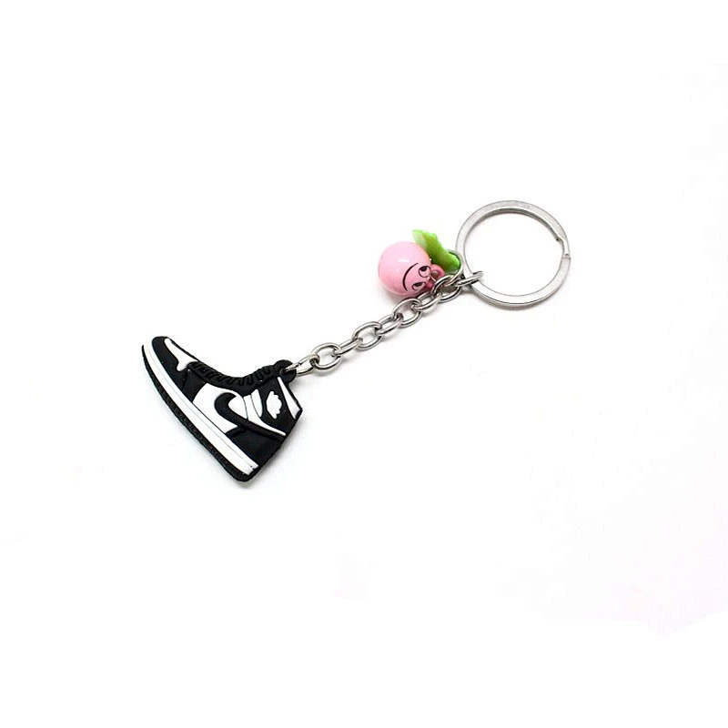 Hot selling different styles sport shoes high quality custom pvc keychains