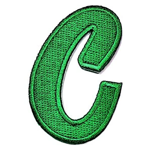 Green Letter Patch School Alphabet Font Full lace Patch Alphabet Letters A-Z Iron Sew On Embroidered Applique