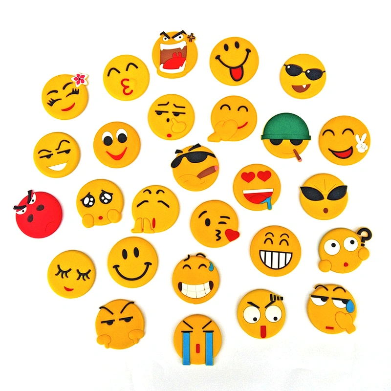 Custom Logo 3D Soft PVC Rubber Emoji Fridge Magnets For Promotional Gifts