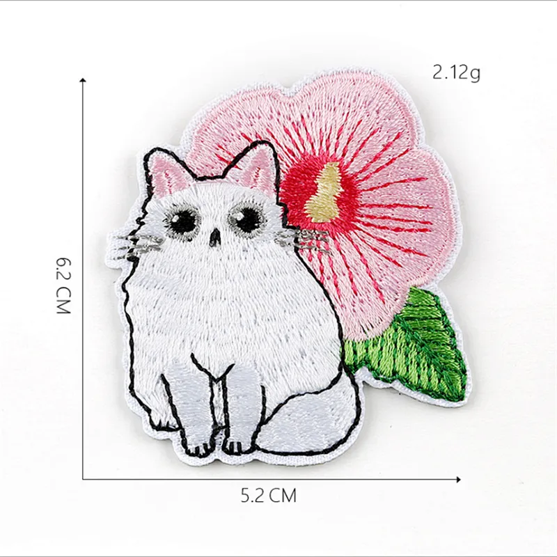 Cute CAT embroidery patches sew iron on for clothing