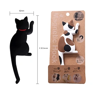 3D Embossed Cute Cat Shape Fridge Rubber Magnet