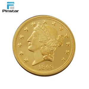 Factory outlet selling no minimum custom personalized various replica gold coins