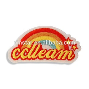 China factory wholesale sew on patch custom rose embroidery patch