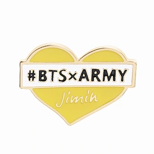 Korea Fashion Bangtan Boys BTS Enamel Pin with Different Names