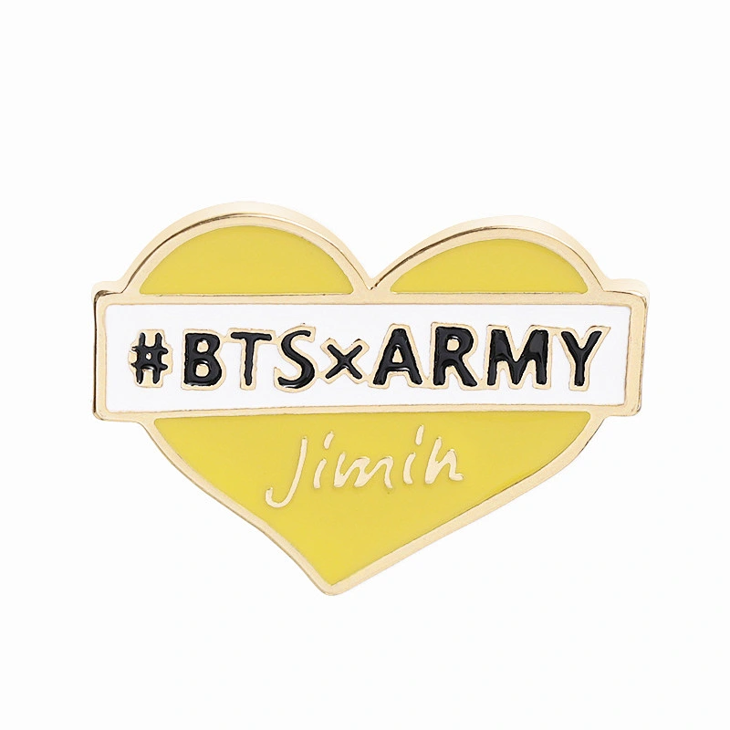 Korea Fashion Bangtan Boys BTS Enamel Pin with Different Names