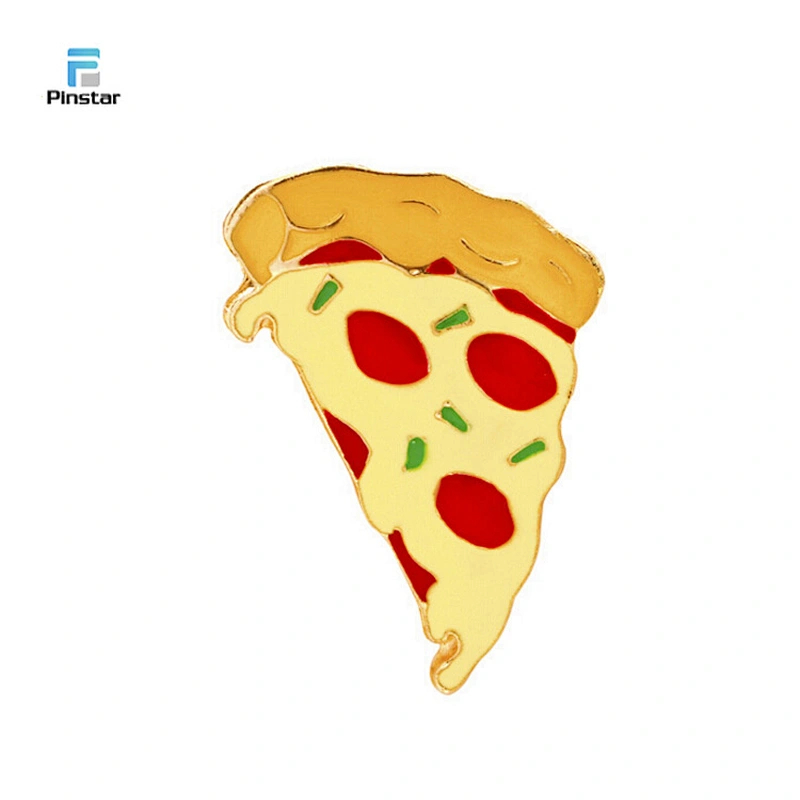 Kunshan Cheap Metal Enamel Domino's Pizza Lapel Pin Badge