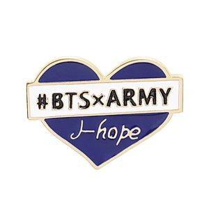 Korea Fashion Bangtan Boys BTS Enamel Pin with Different Names