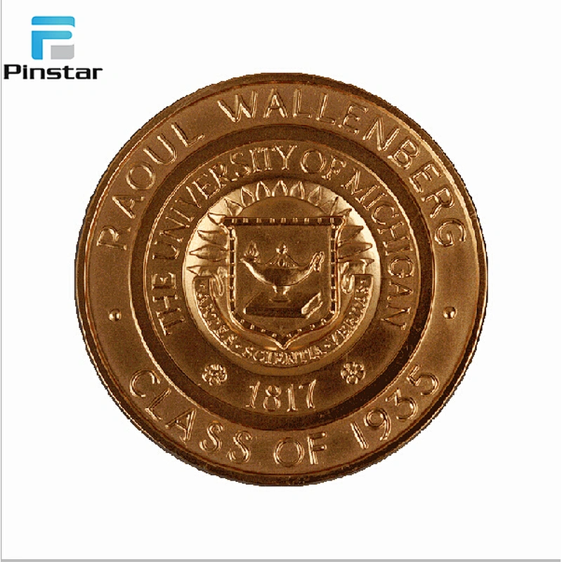 High level quality coins Factory custom gold plated tungsten coin